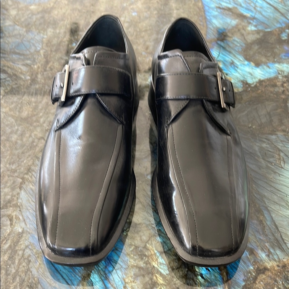 Men's Black Leather Dress Shoes